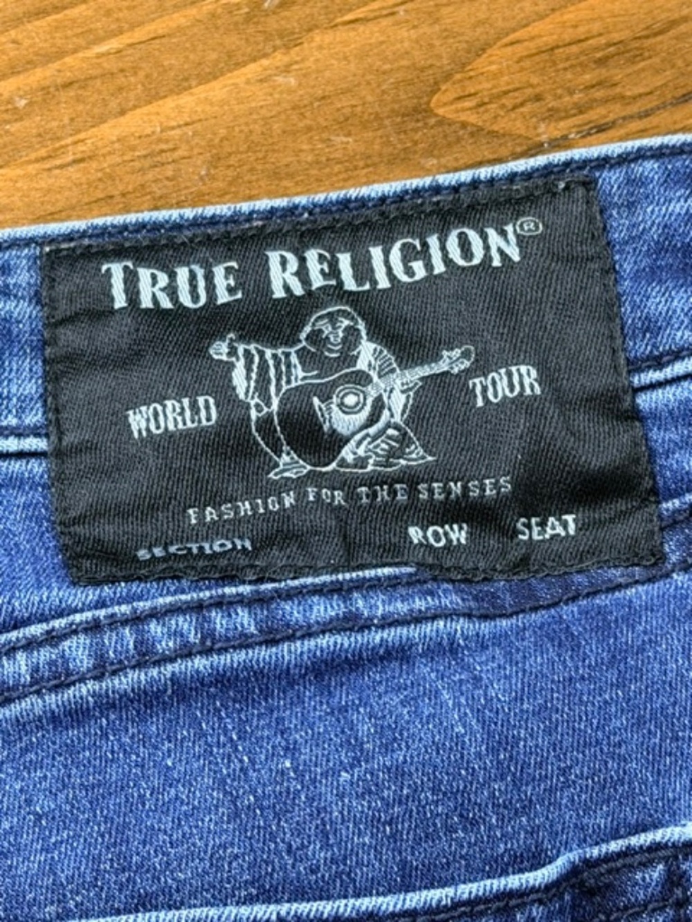 True Religion Becca Mid Rise Boot Cut Jeans Women's 32 Western Dark Wash - Picture 5 of 6